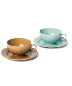 StåmpPair cup&saucer<br>スタンプ ペアカップ＆ソーサー（Blue×Brown)